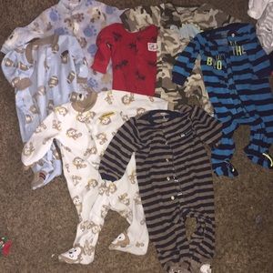 Baby boy pajama lot 0-3 3-6 months